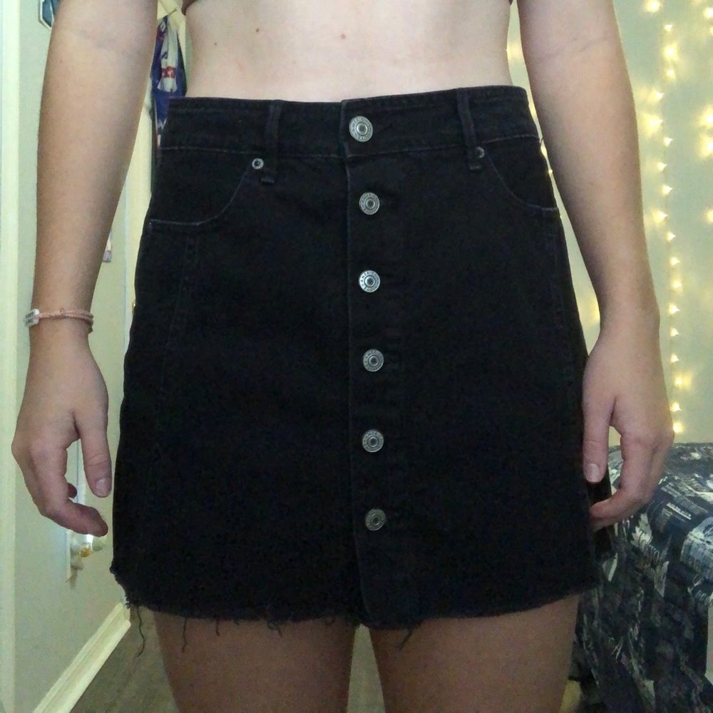 Black American Eagle jean skirt
